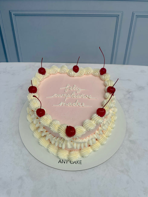 Vintage Cake Corazón